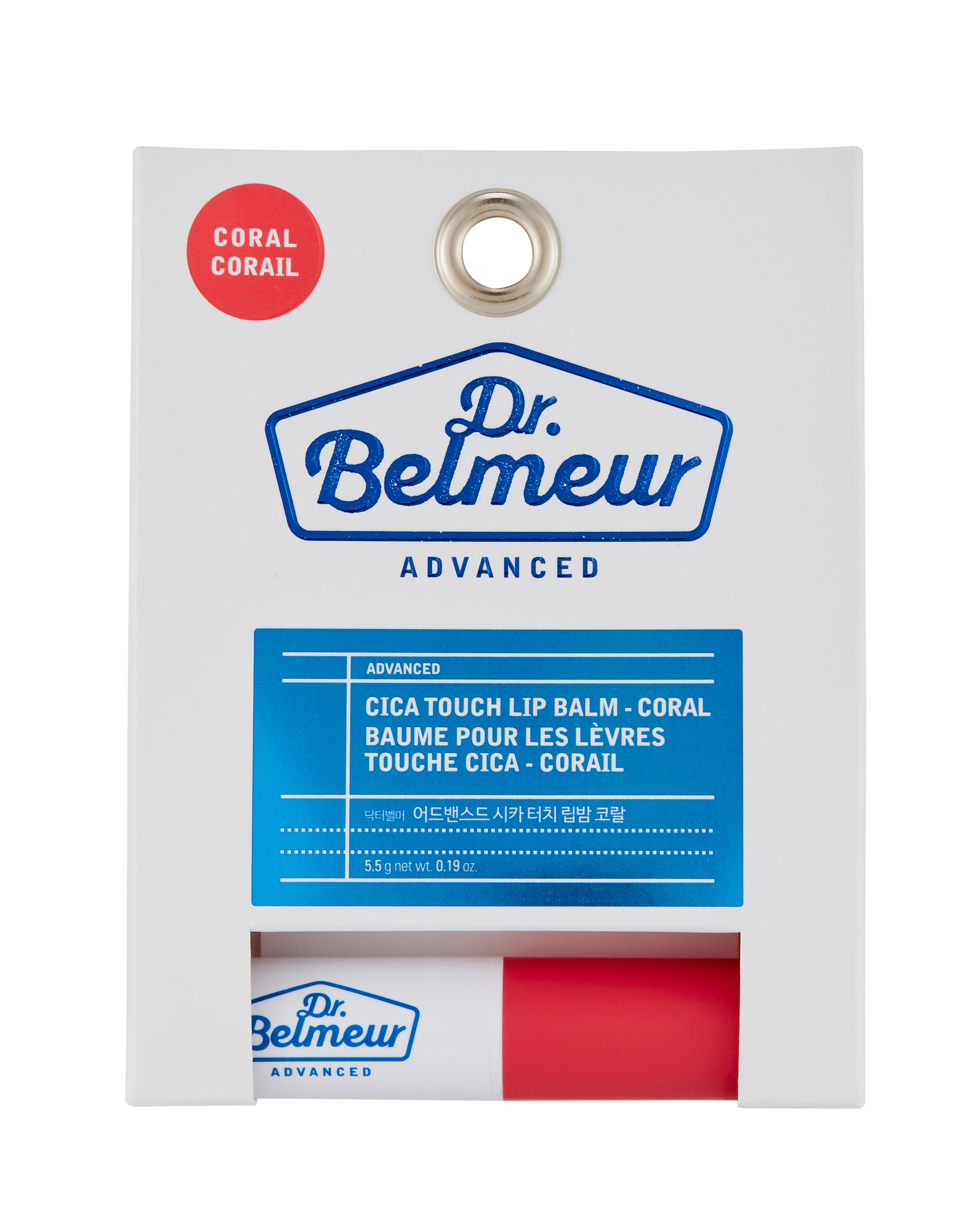 DR. BELMEUR ADVANCED CICA TOUCH LIP BALM CORAL