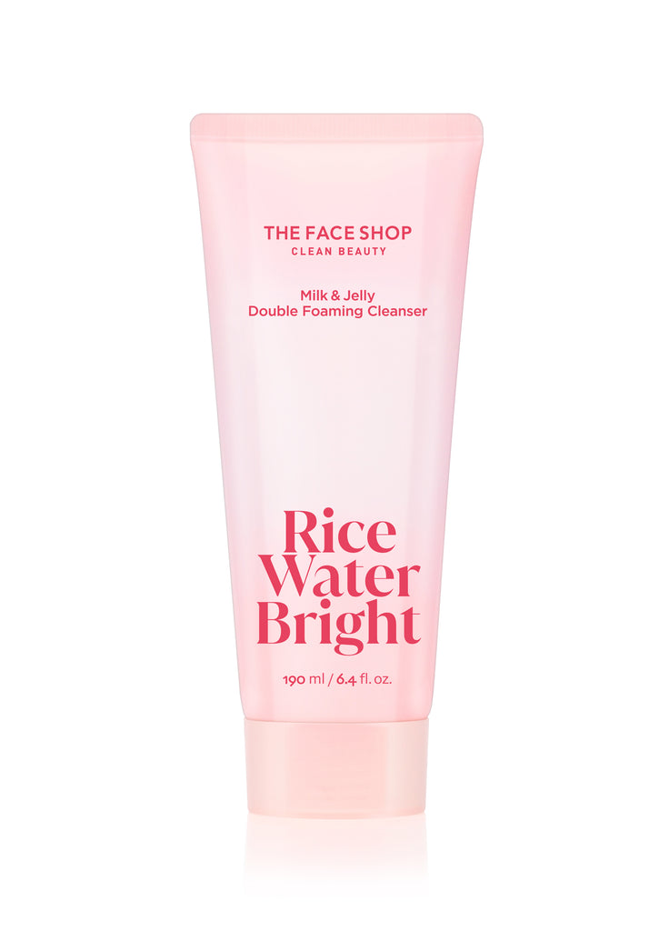 The Face shop Rice Water Bright Milk & Jelly Double Foaming Cleanser