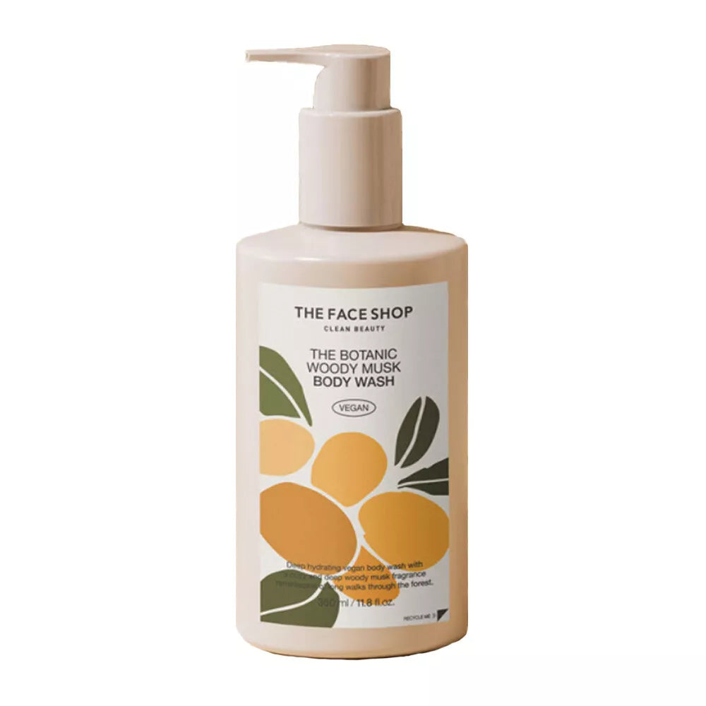 The Botanic Woody Musk Body Wash – THE FACE SHOP