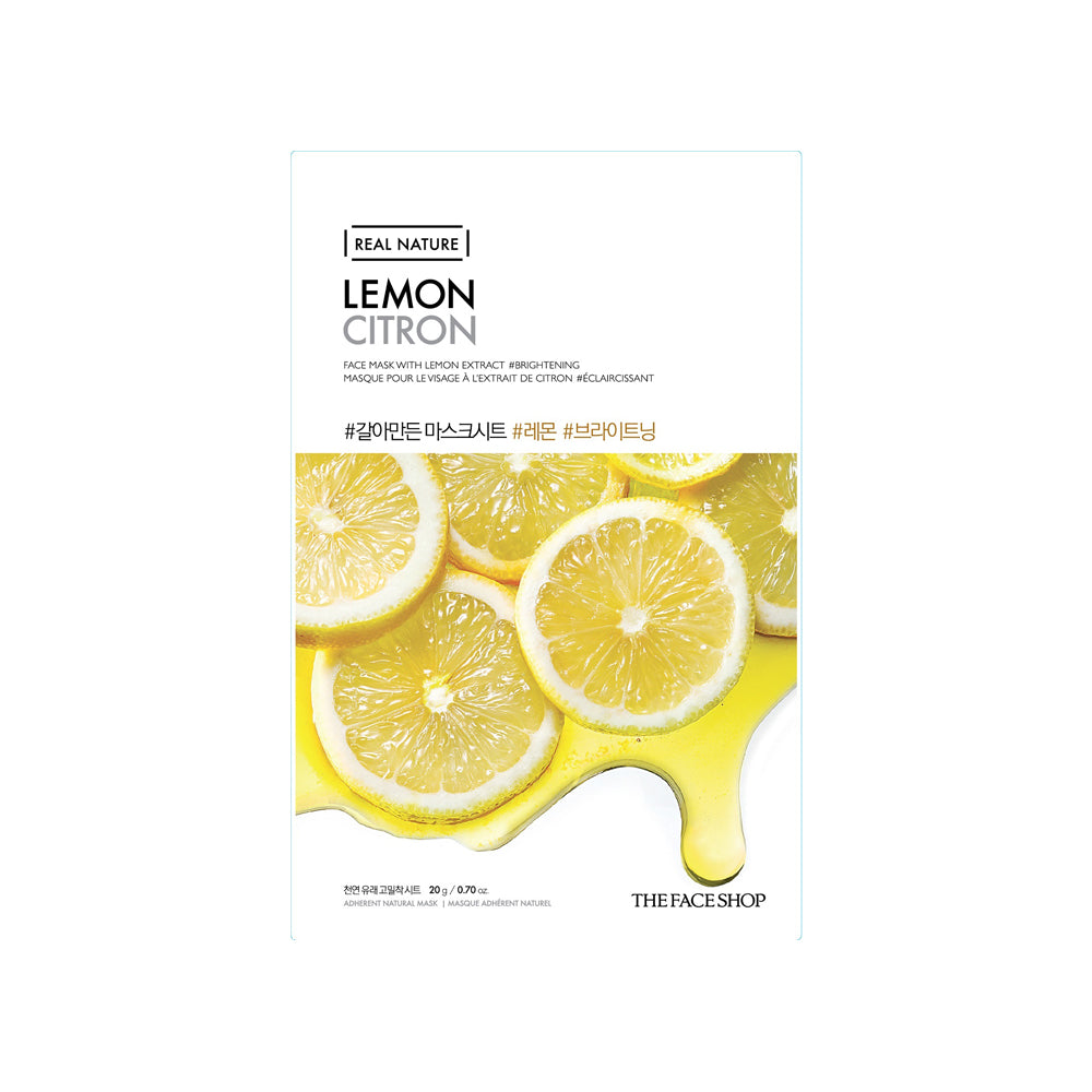 Real Nature Mask Sheet Lemon