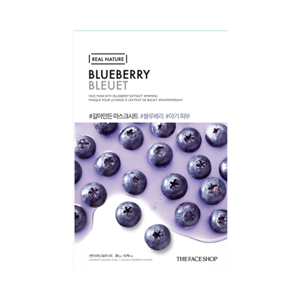Real Nature Mask Sheet Blueberry Real Nature Mask Sheet Blueberry