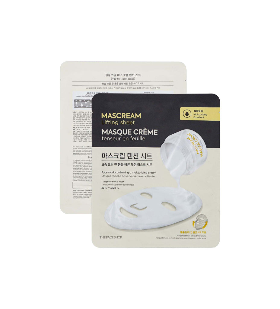 Deeply Moisturizing Mascream Lifting Sheet Mask