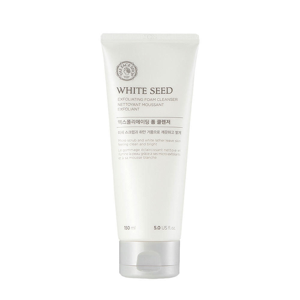 White Seed Exfoliating Cleansing Foam